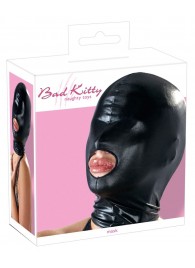 Черная эластичная маска на голову с отверстием для рта - Orion - купить с доставкой в Твери