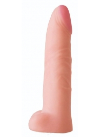 Телесная насадка на Harness с коннектором BLACK LINE - 18,5 см. - LOVETOY (А-Полимер) - купить с доставкой в Твери