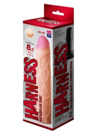 Насадка Harness с коннектором RED LINE - 21,5 см. - LOVETOY (А-Полимер) - купить с доставкой в Твери