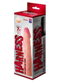 Телесная насадка на Harness с коннектором RED LINE - 19 см. - LOVETOY (А-Полимер) - купить с доставкой в Твери