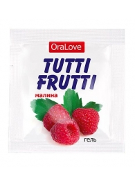 Пробник гель-смазки Tutti-frutti с малиновым вкусом - 4 гр. - Биоритм - купить с доставкой в Твери