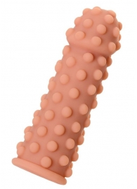 Телесная реалистичная насадка KOKOS Extreme Sleeve 02 с дополнительной стимуляцией - 12,7 см. - KOKOS - в Твери купить с доставкой