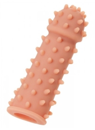 Телесная реалистичная насадка KOKOS Extreme Sleeve 03 с дополнительной стимуляцией - 12,7 см. - KOKOS - в Твери купить с доставкой