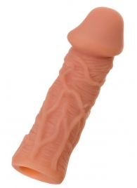 Телесная реалистичная насадка KOKOS Extreme Sleeve 05 с дополнительной стимуляцией - 12,7 см. - KOKOS - в Твери купить с доставкой