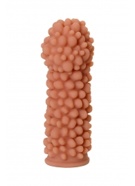 Телесная реалистичная насадка KOKOS Extreme Sleeve 08 с дополнительной стимуляцией - 12,7 см. - KOKOS - в Твери купить с доставкой