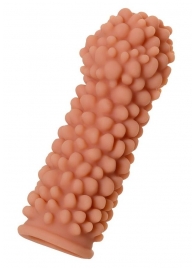 Телесная реалистичная насадка KOKOS Extreme Sleeve 08 с дополнительной стимуляцией - 12,7 см. - KOKOS - в Твери купить с доставкой