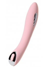 Розовый силиконовый вибратор с электростимуляцией TESLA G-POINT - 21 см. - ToyFa - купить с доставкой в Твери