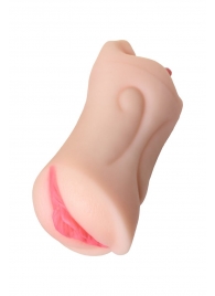 Телесный двусторонний мастурбатор Fruity Tongue - ротик и вагина - ToyFa - в Твери купить с доставкой