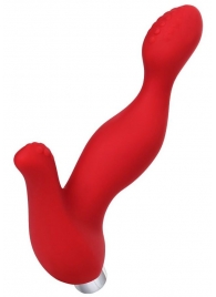 Красный силиконовый вибростимулятор простаты Proman - 12,5 см. - ToyFa - в Твери купить с доставкой