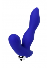 Синий силиконовый вибростимулятор простаты Stroman - 14,5 см. - ToyFa - в Твери купить с доставкой