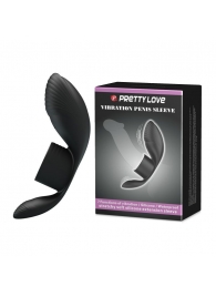 Черное кольцо на пенис с вибрацией Vibration Penis Sleeve - Baile - в Твери купить с доставкой