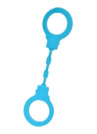 Голубые силиконовые наручники A-Toys без ключа - A-toys - купить с доставкой в Твери