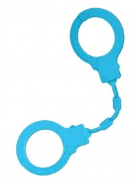 Голубые силиконовые наручники A-Toys без ключа - A-toys - купить с доставкой в Твери