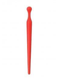 Красный силиконовый уретральный плаг - 10 см. - ToyFa - купить с доставкой в Твери