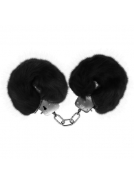Черные меховые наручники Love с ключиками - Baile - купить с доставкой в Твери