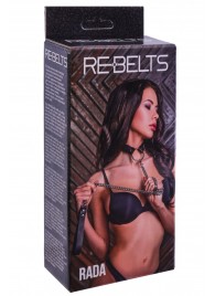 Черный поводок и чокер с кольцом Rada - Rebelts - купить с доставкой в Твери