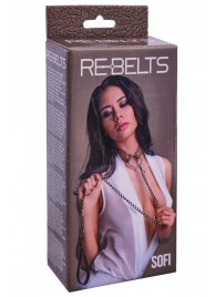 Коричневый поводок и чокер с кольцом Sofi - Rebelts - купить с доставкой в Твери