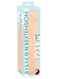 Телесная насадка-удлинитель Silicone Extension - 19 см. - Orion - в Твери купить с доставкой