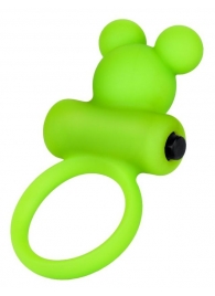 Зеленое виброкольцо на пенис A-Toys - A-toys - в Твери купить с доставкой