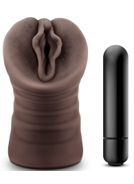 Коричневый мастурбатор-вагина Alexis - Blush Novelties - в Твери купить с доставкой
