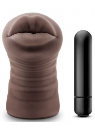 Коричневый мастурбатор-ротик Renee - Blush Novelties - в Твери купить с доставкой