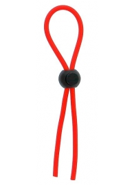 Красное эрекционное лассо с одной бусинкой-утяжкой STRETCHY THICK LASSO - Dream Toys - в Твери купить с доставкой