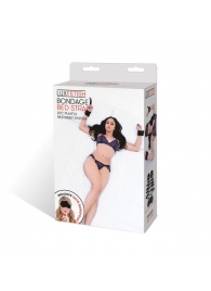 Чёрные манжеты для фиксации на кровати Bondage Bed Strap - Lux Fetish - купить с доставкой в Твери