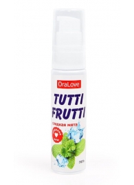 Гель-смазка Tutti-frutti со вкусом сладкой мяты - 30 гр. - Биоритм - купить с доставкой в Твери