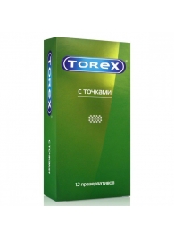 Текстурированные презервативы Torex  С точками  - 12 шт. - Torex - купить с доставкой в Твери
