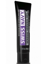 Возбуждающий гель-лубрикант на водной основе Sensual Arousal Lubricant - 10 мл. - Swiss navy - купить с доставкой в Твери