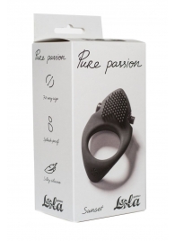 Черное эрекционное виброкольцо Pure Passion Sunset - Lola Games - в Твери купить с доставкой