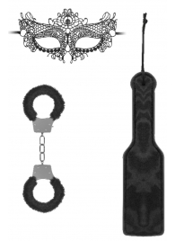 Черный игровой набор Introductory Bondage Kit №4 - Shots Media BV - купить с доставкой в Твери