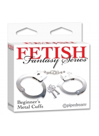 Металлические наручники Beginner s Metal Cuffs - Pipedream - купить с доставкой в Твери