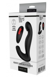 Черный вибромассажер простаты SWIRLING P-PLEASER - Dream Toys - в Твери купить с доставкой