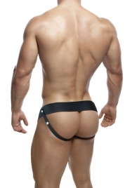 Черный мужской страпон DR. SKIN 6INCH HOLLOW STRAP ON - 16 см. - Blush Novelties - купить с доставкой в Твери