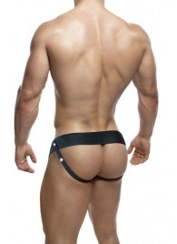 Черный мужской страпон DR. SKIN 7INCH HOLLOW STRAP ON - 17 см. - Blush Novelties - купить с доставкой в Твери