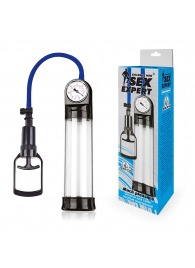 Прозрачная вакуумная помпа Sex Expert с манометром - Sex Expert - в Твери купить с доставкой
