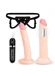 Регулируемые трусики с 2 насадками - 16 и 15 см. - Lux Fetish - купить с доставкой в Твери