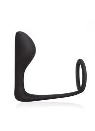 Стимулятор простаты с фиксацией эрекционным кольцом Prostate Gear - BlueLine - в Твери купить с доставкой