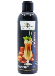 Интимный гель-смазка JUICY FRUIT с ароматом солёной карамели - 200 мл. - БиоМед - купить с доставкой в Твери