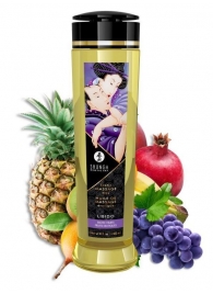 Массажное масло Libido Exotic Fruits с ароматом экзотических фруктов - 240 мл. - Shunga - купить с доставкой в Твери