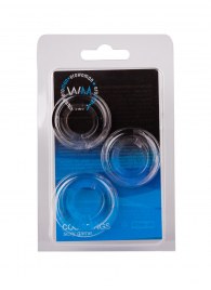 Набор из 3 гладких прозрачных эрекционных колец - Erowoman-Eroman - в Твери купить с доставкой