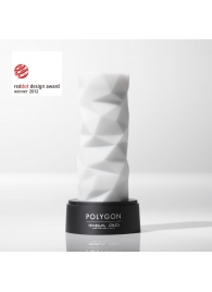 Белый 3D мастурбатор POLYGON - Tenga - в Твери купить с доставкой