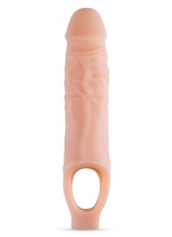 Телесный реалистичный фаллоудлинитель 9 Inch Silicone Cock Sheath Penis Extender - 22,86 см. - Blush Novelties - в Твери купить с доставкой