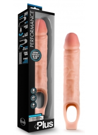 Телесный реалистичный фаллоудлинитель 10 Inch Silicone Cock Sheath Penis Extender - 25,4 см. - Blush Novelties - в Твери купить с доставкой