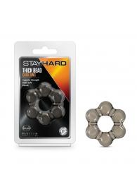 Дымчатое эрекционное кольцо Stay Hard Thick Bead Cock Ring - Blush Novelties - в Твери купить с доставкой