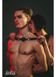 Черный кляп Love Addict на замочке - Lola Games - купить с доставкой в Твери