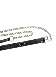 Черный ошейник с поводком Wild - Lola Games - купить с доставкой в Твери