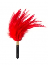 Красный перьевой тиклер Plume - 23 см. - Lola Lingerie - купить с доставкой в Твери