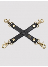 Черный фиксатор для манжет Bound to You Faux Leather Hogtie - Fifty Shades of Grey - купить с доставкой в Твери